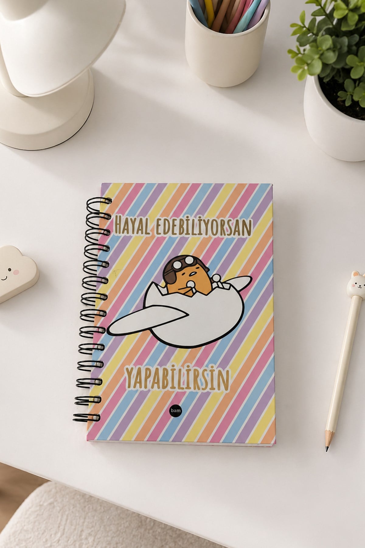 HAYAL EDEBİLİYORSAN YAPABİLİRSİN 15*21 SPİRAL DEFTER