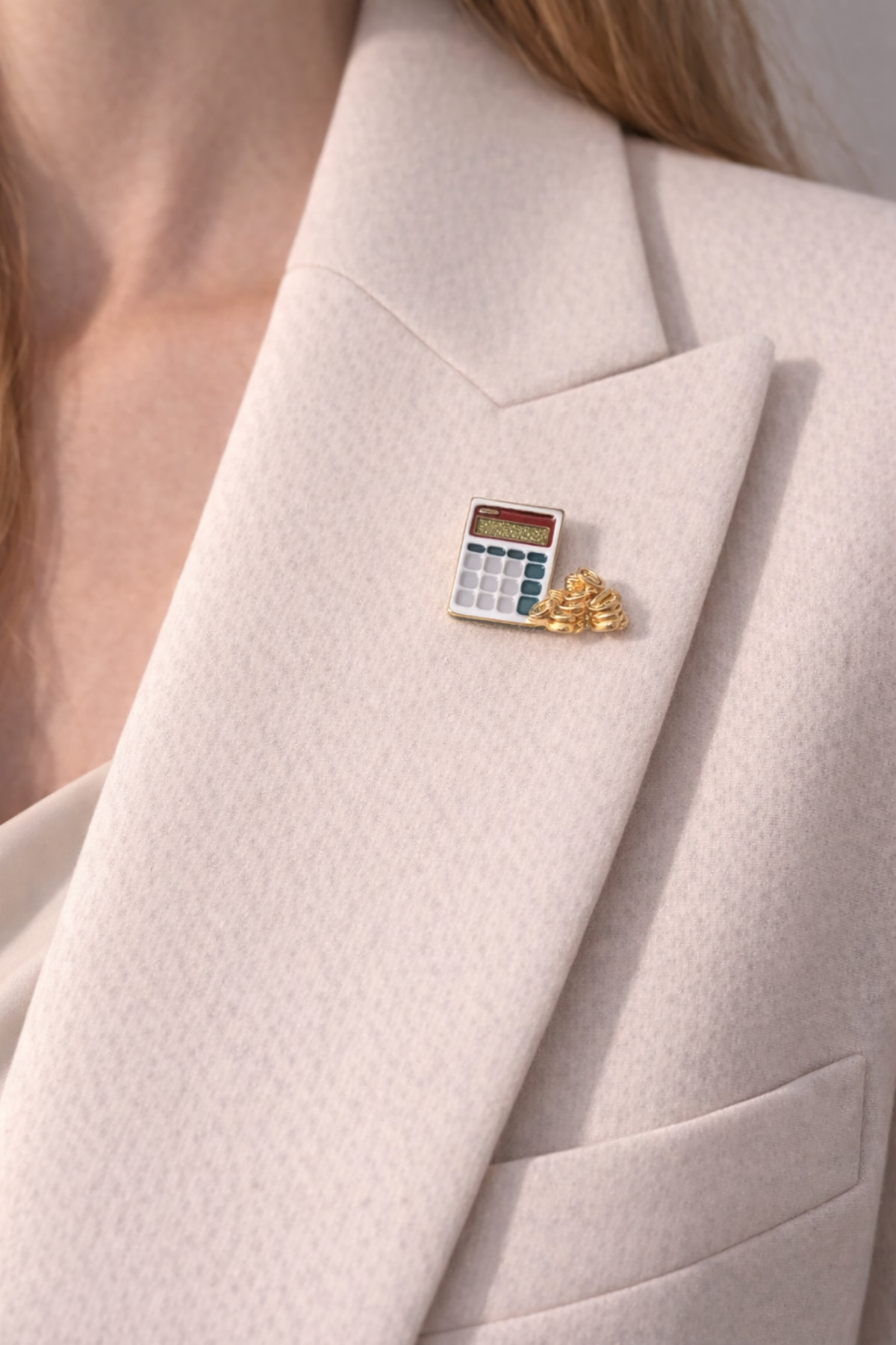 Hesap Makinesi İğneli Broş