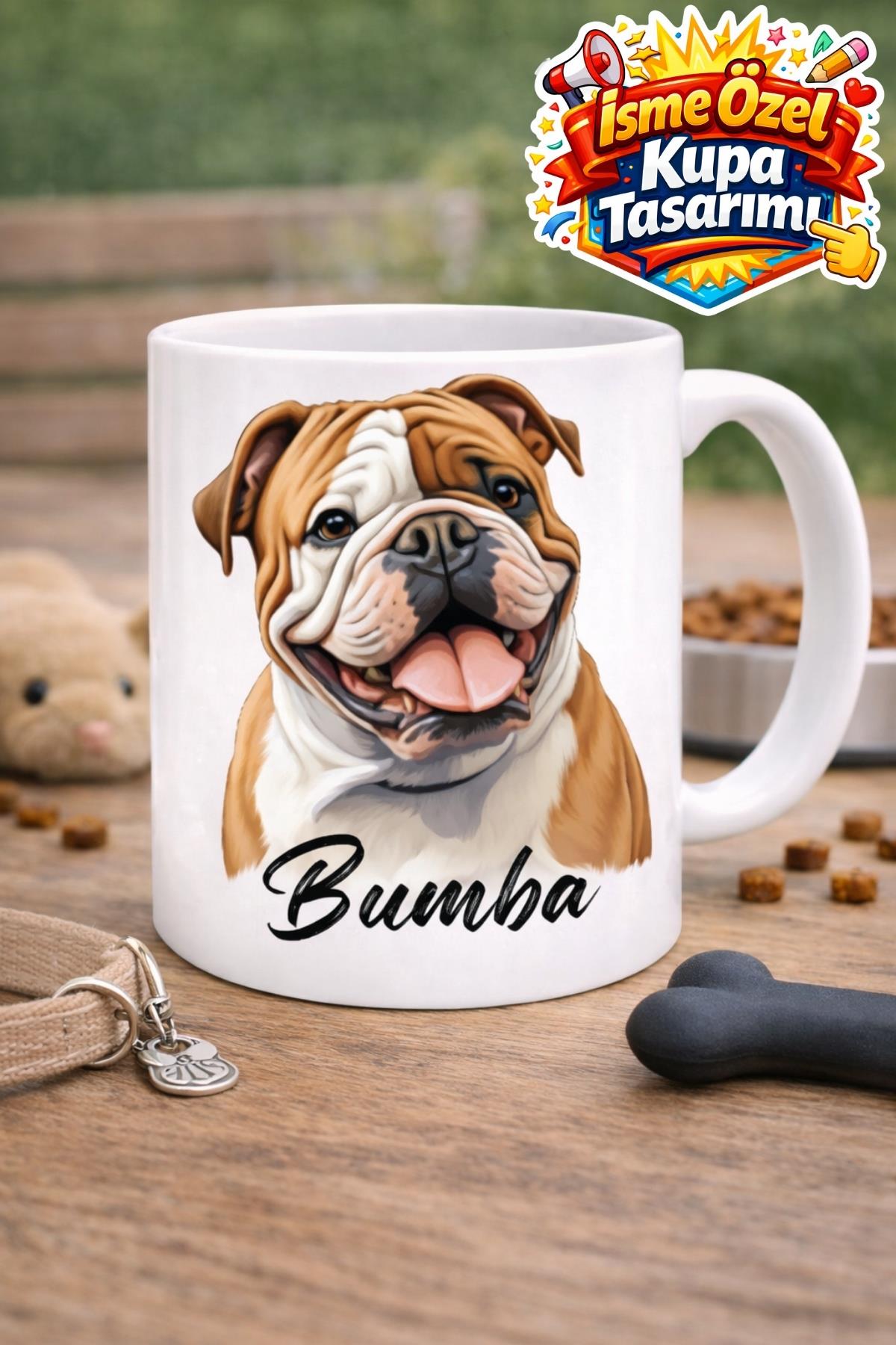 İSME ÖZEL AMERICAN BULLDOG Baskı Kupa Bardak