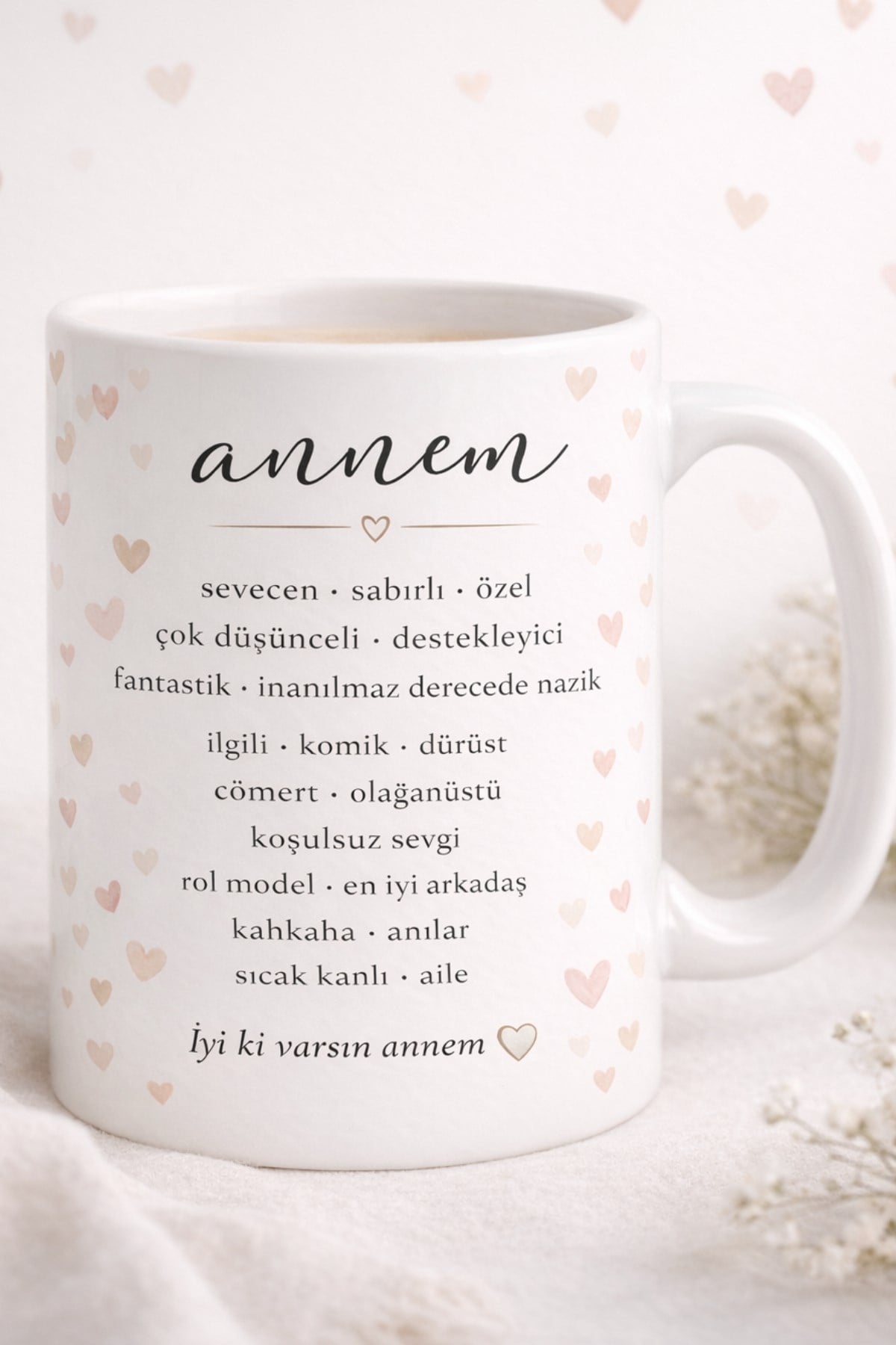 İyi ki Varsın Annem Baskılı Kupa Bardak