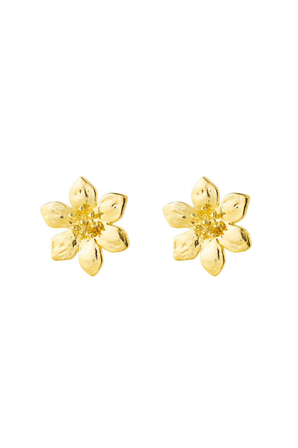 KABARTMALI LOTUS ÇİÇEĞİ KÜPE