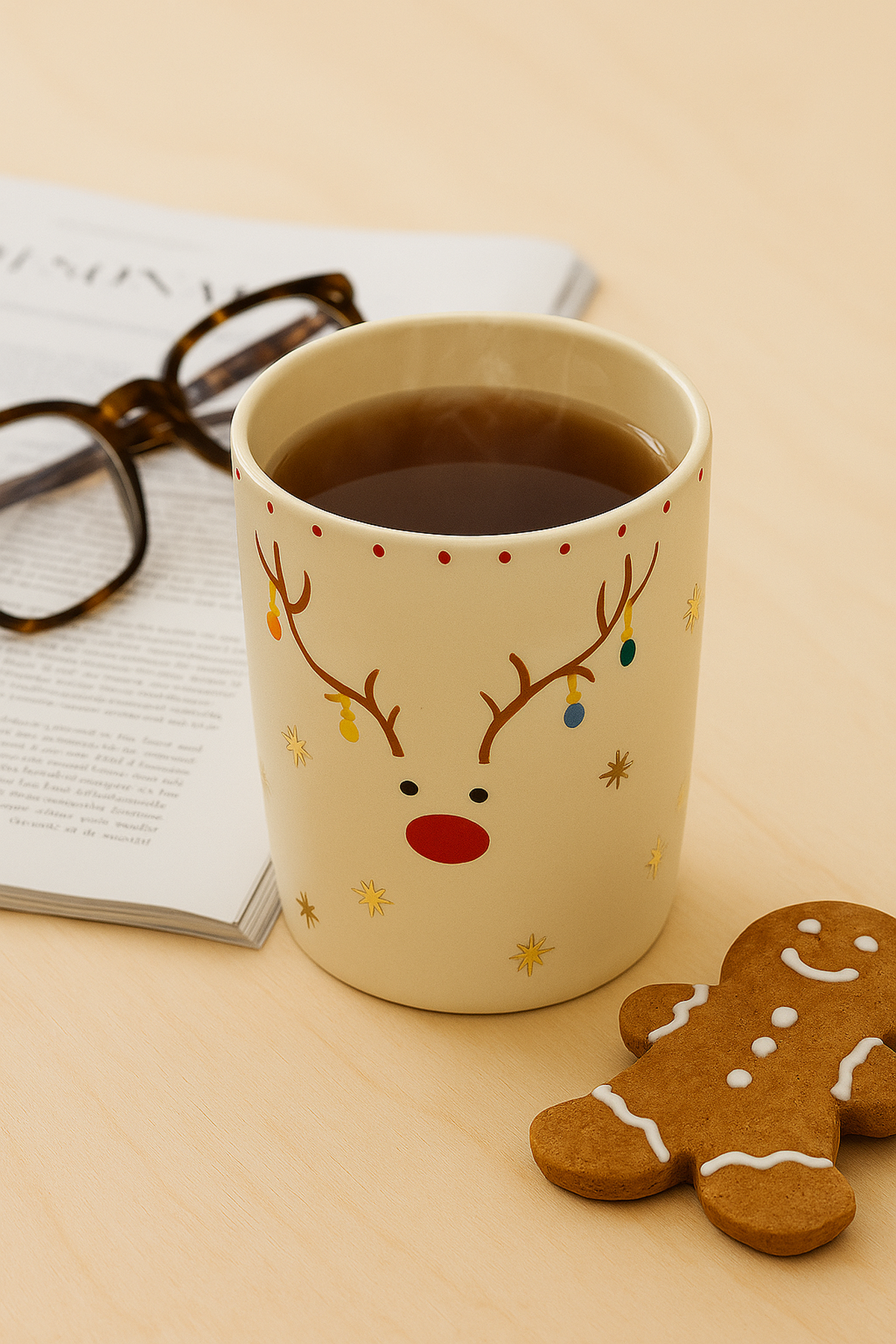 Kar Taneli Geyik Kulpsuz Kupa