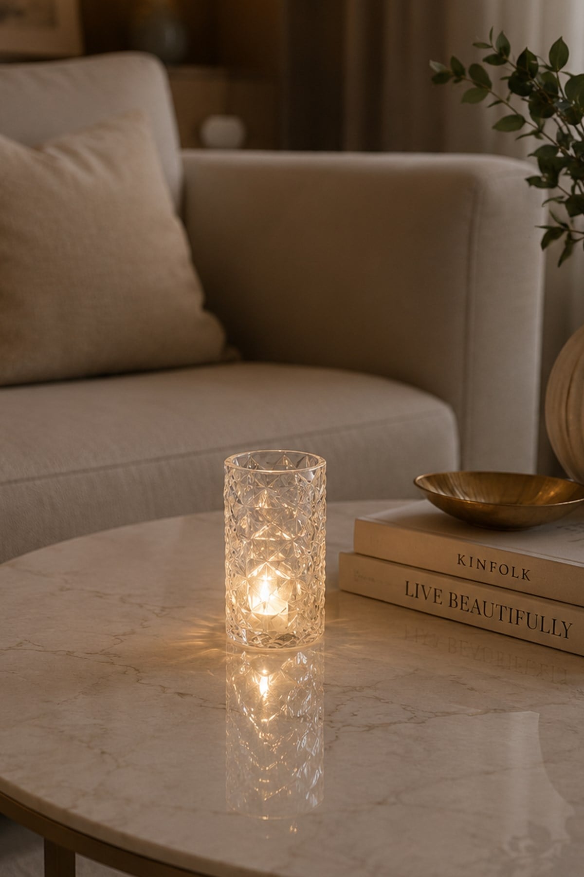 Kristal Görünüm Mini Led Aydınlatma 9 Cm