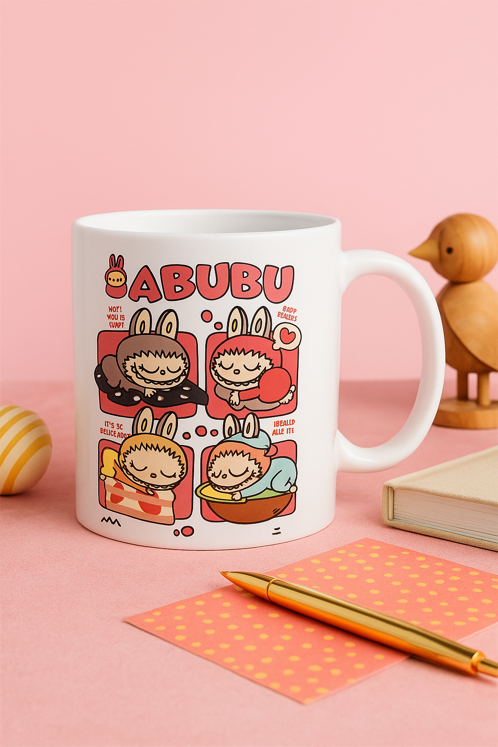 KÜÇÜK KARELİ LABUBU KUPA BARDAK