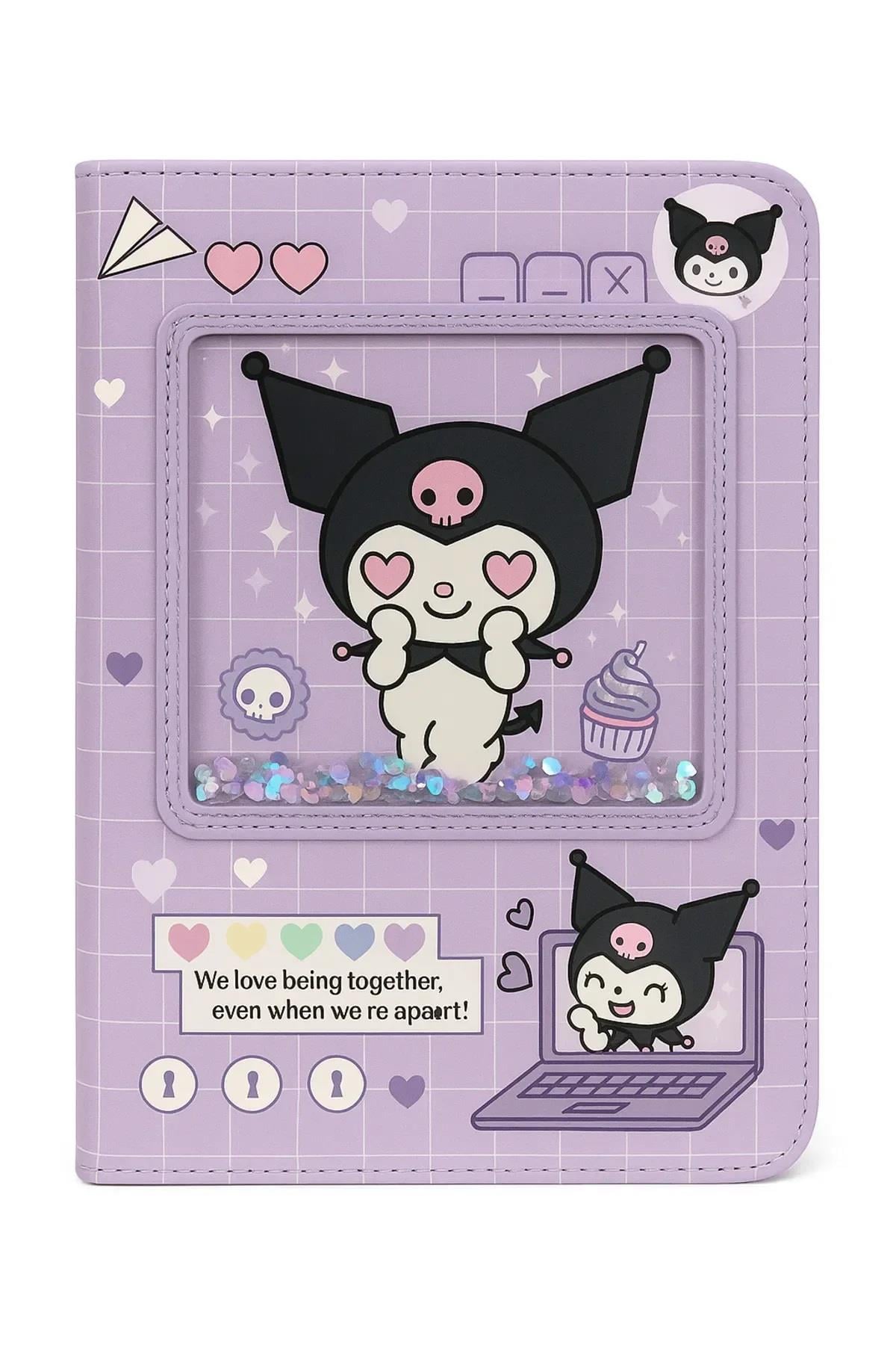 KUROMİ PULLU SULU DEFTER MOR