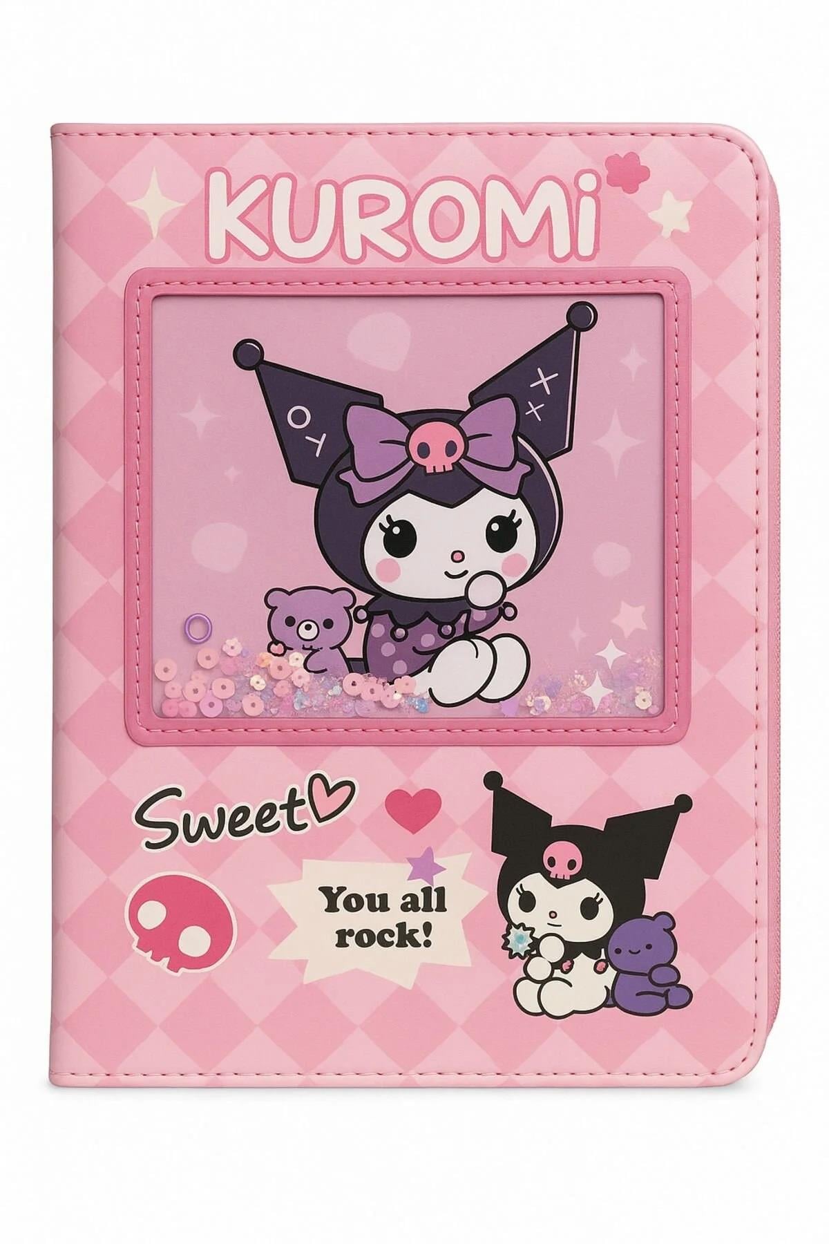 KUROMİ PULLU SULU DEFTER PEMBE