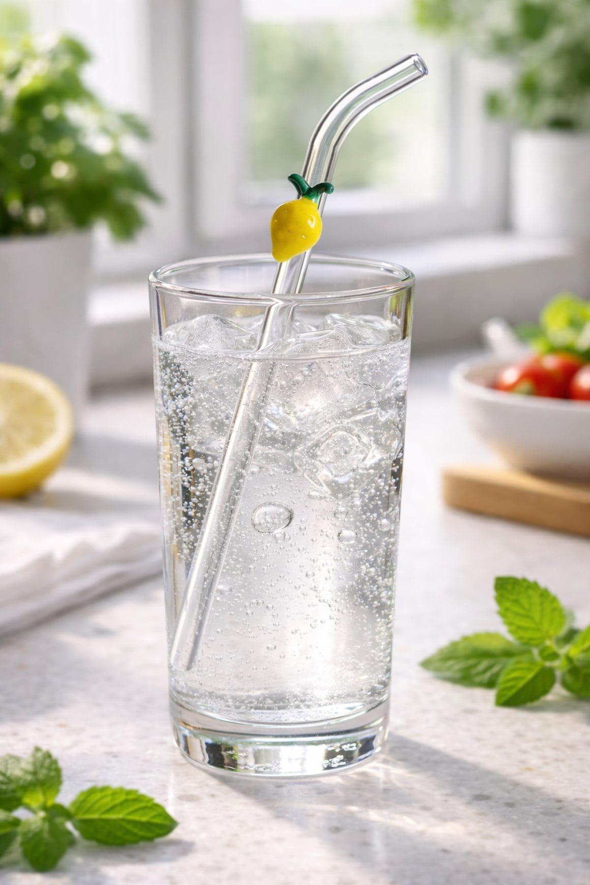 Limon Figürlü Cam Pipet