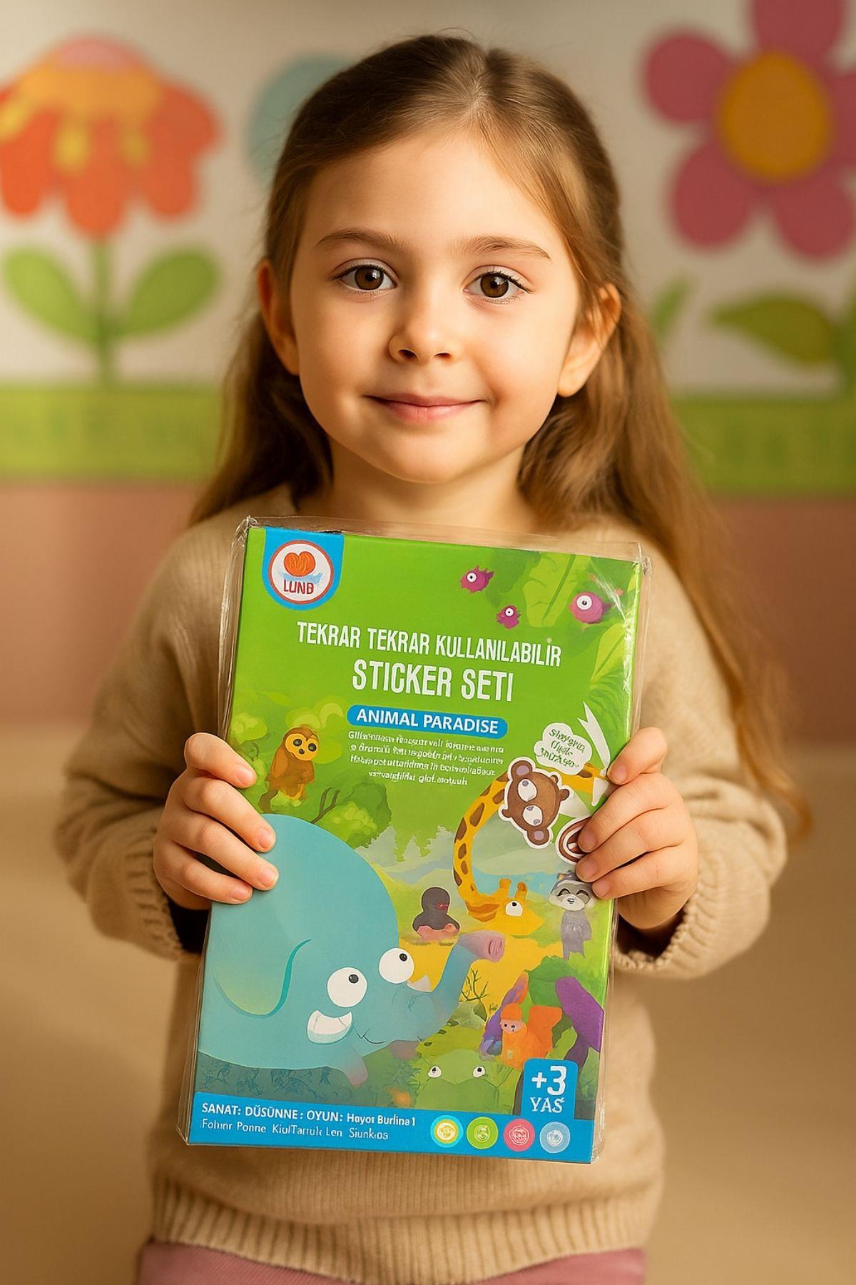 Lino Tekrar Kullanılabilir Sticker Seti (Hayvanlar)