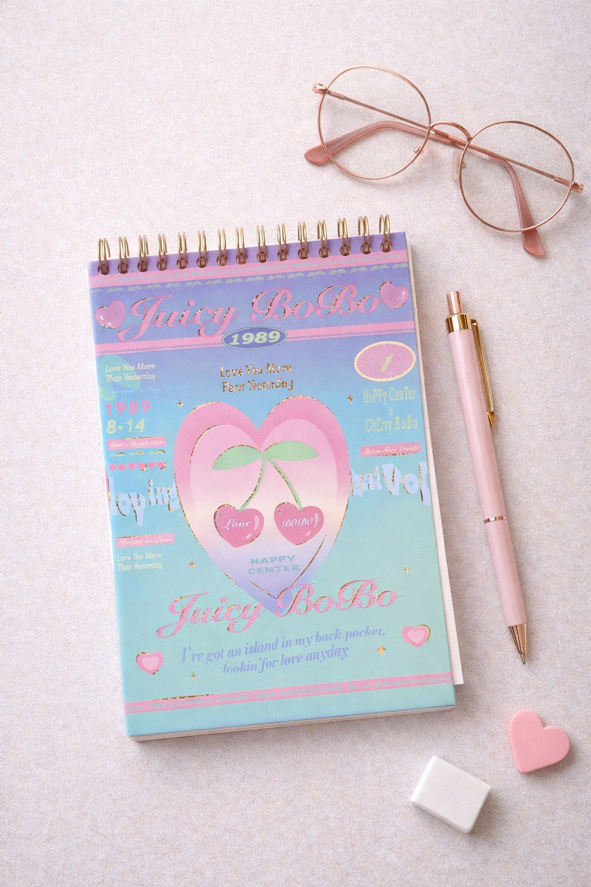 Meyveli Spiral Planlayıcılı Defter Kiraz