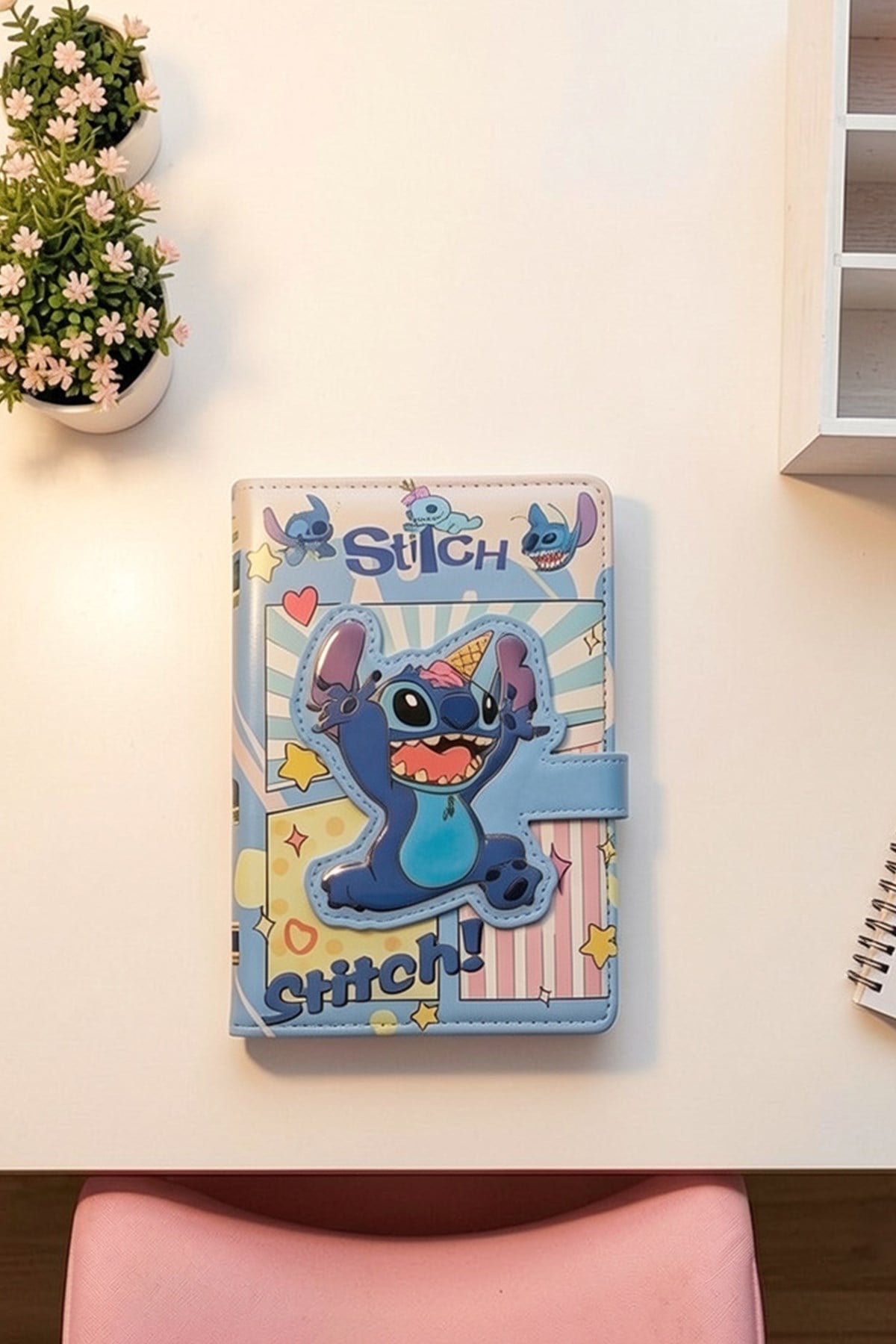 Mıknatıs Kapaklı Stitch! Defter