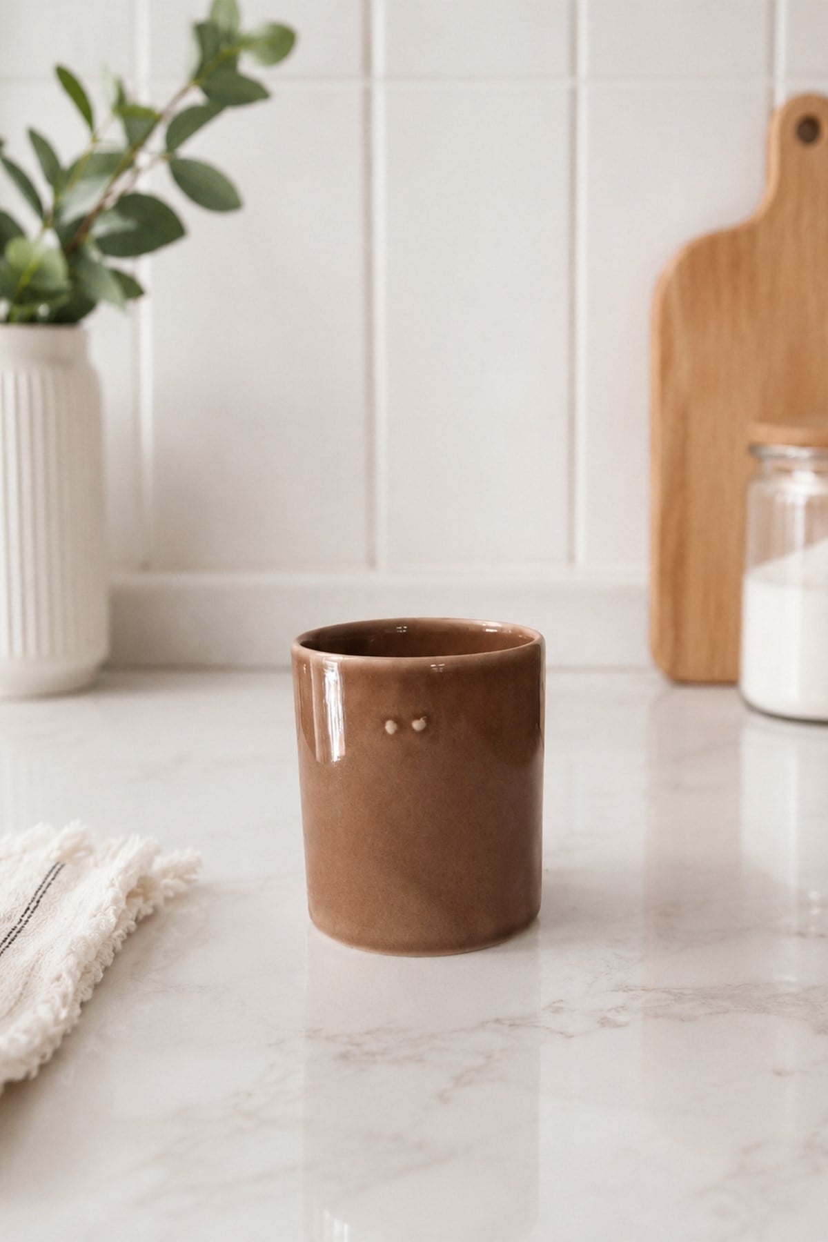 Mocha Seramik Kulpsuz Bardak 200 Ml