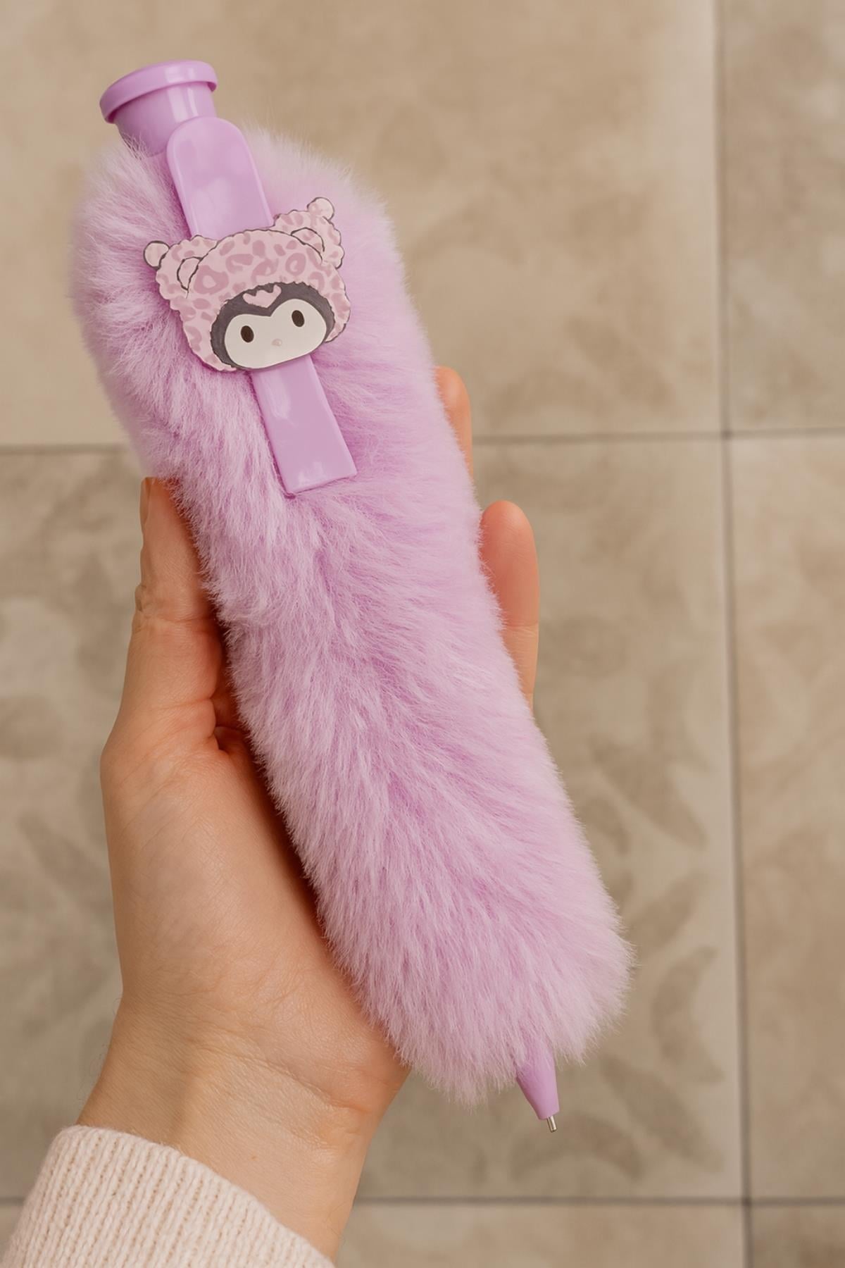 Mor Kuromi Peluş Büyük Boy Tükenmez Kalem