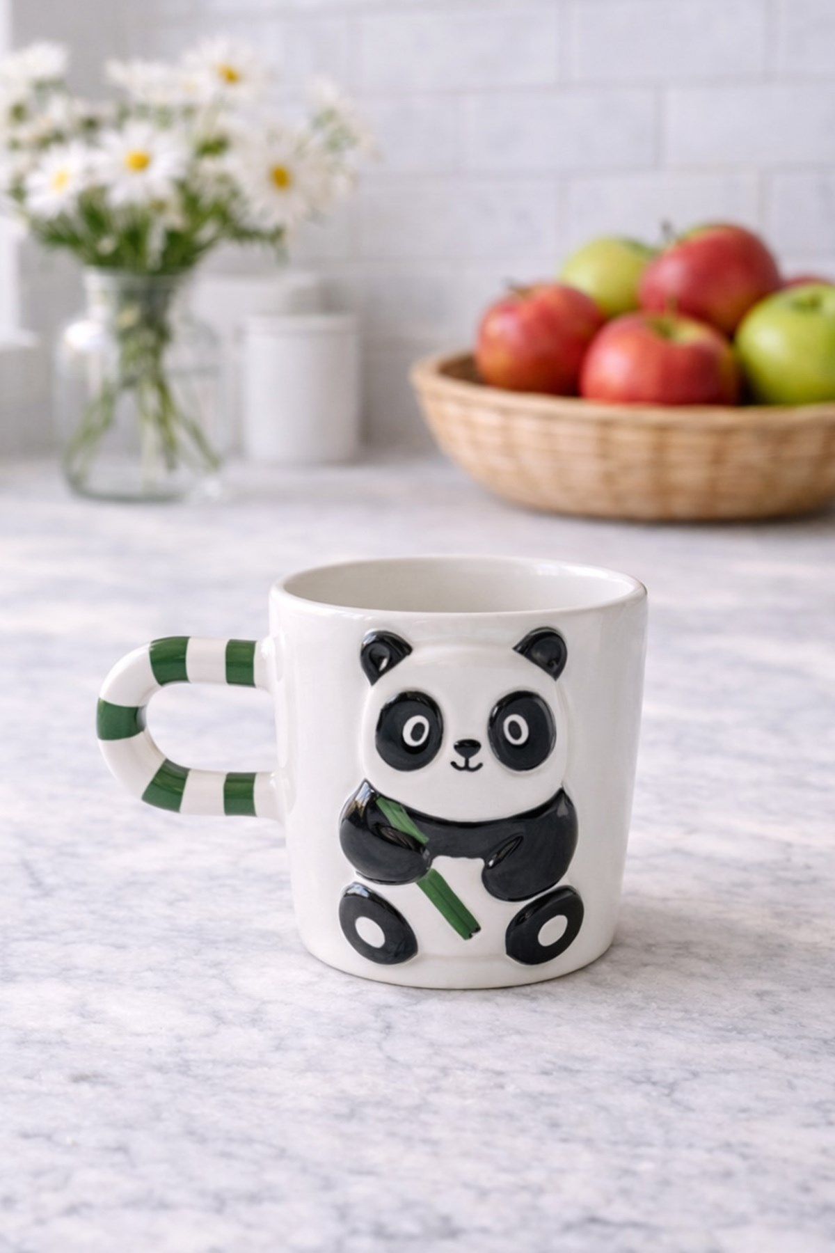 Oturan Panda Kulplu Fincan 250 Ml