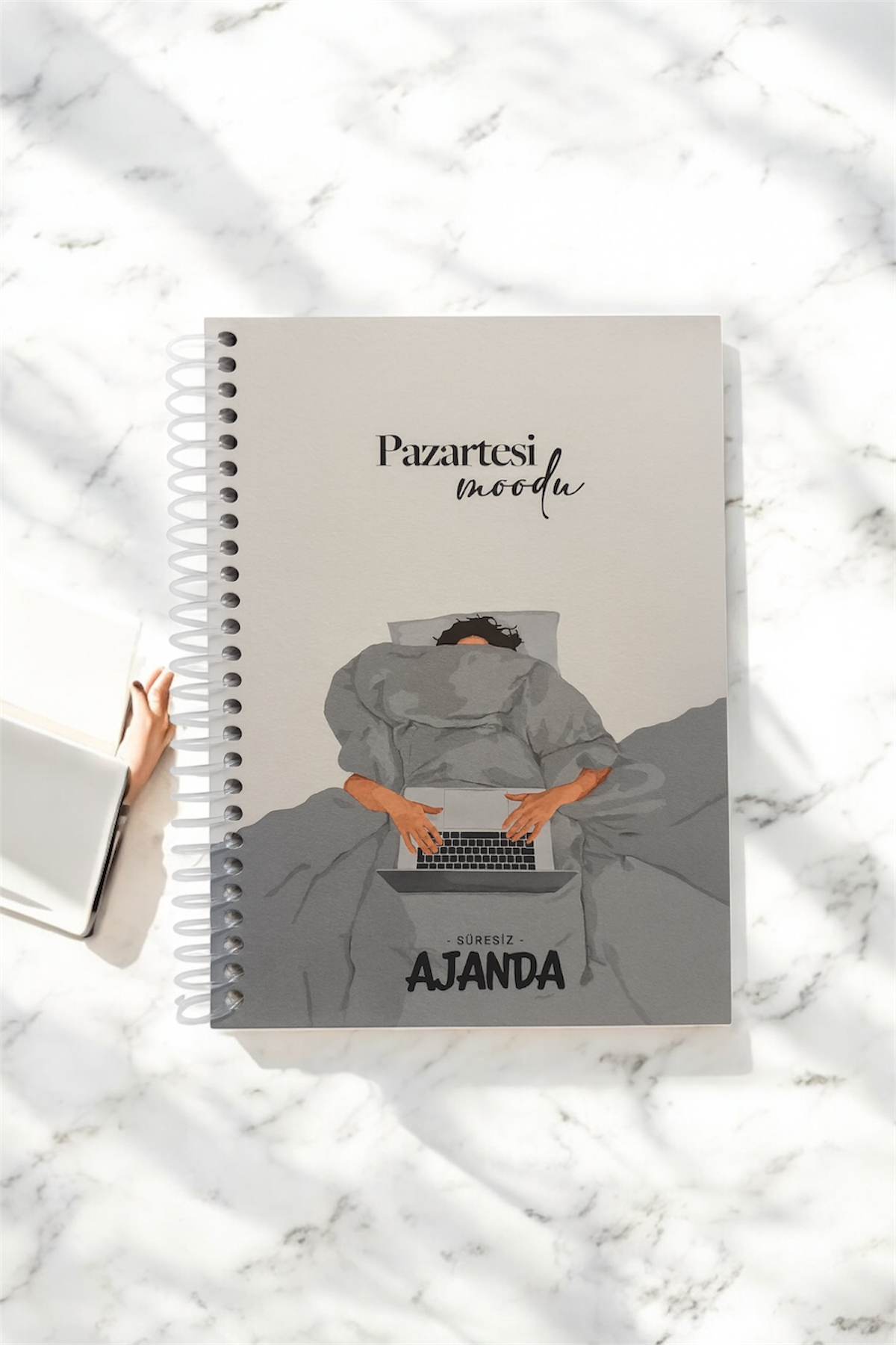 Pazartesi Mood Stickerlı Spiral Defter
