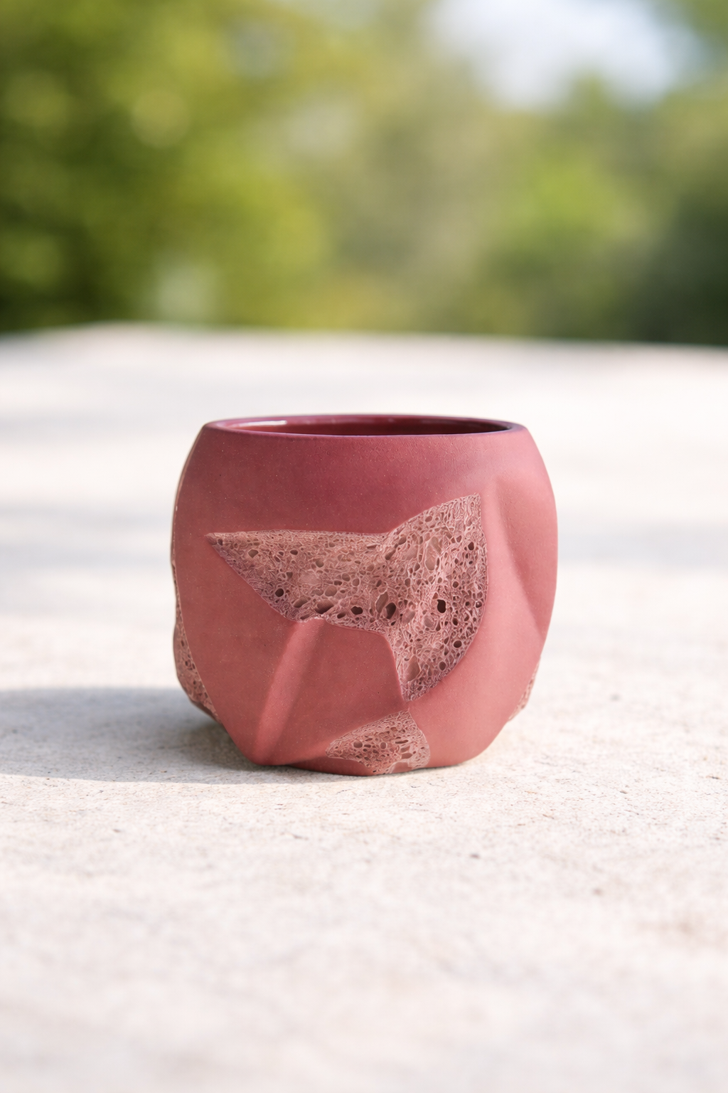 Pembe Geometrik Porselen Kupa 270Ml