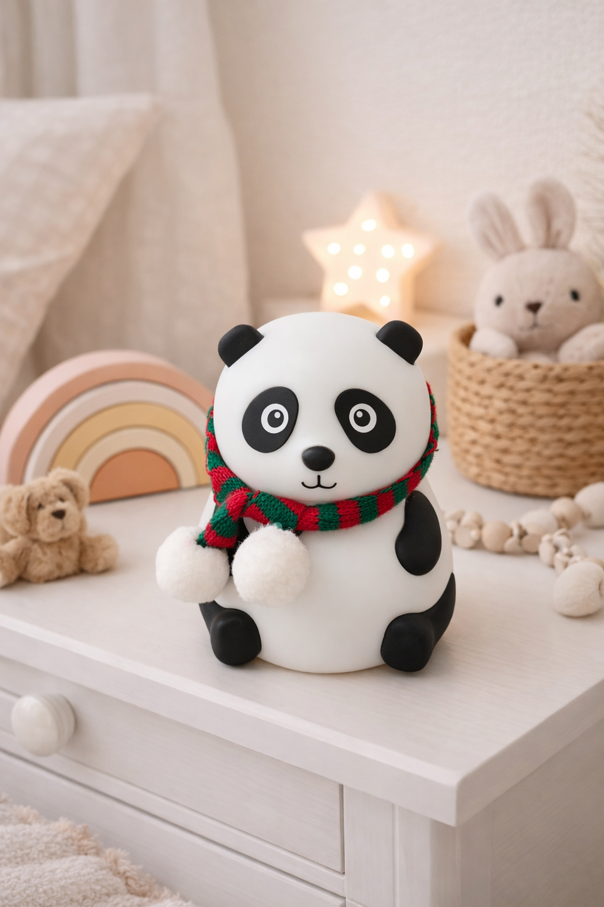 Renk Değistiren Şarjlı Atkılı Işıklı Panda