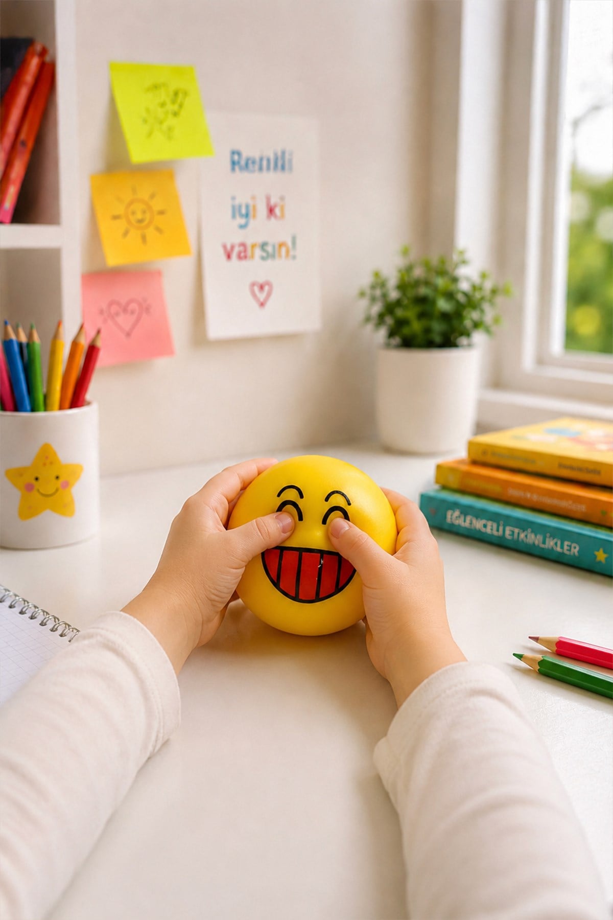 Sarı Gülen Emoji Sukuşi