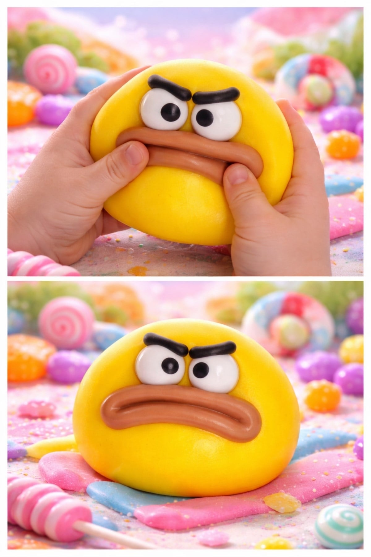 Sarı Gülen Yüz Top Squishy