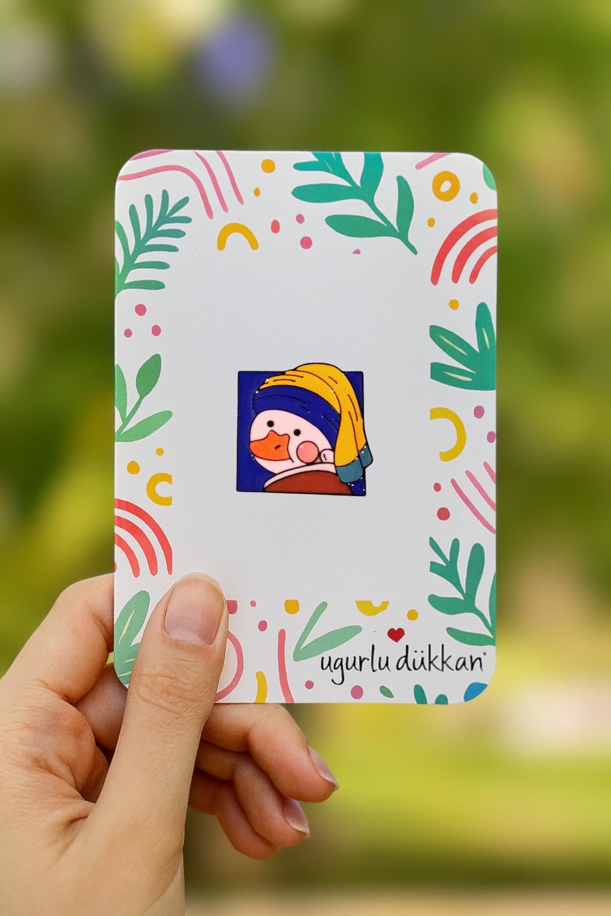 SARI MAVİ ÖRDEK ROZETİ