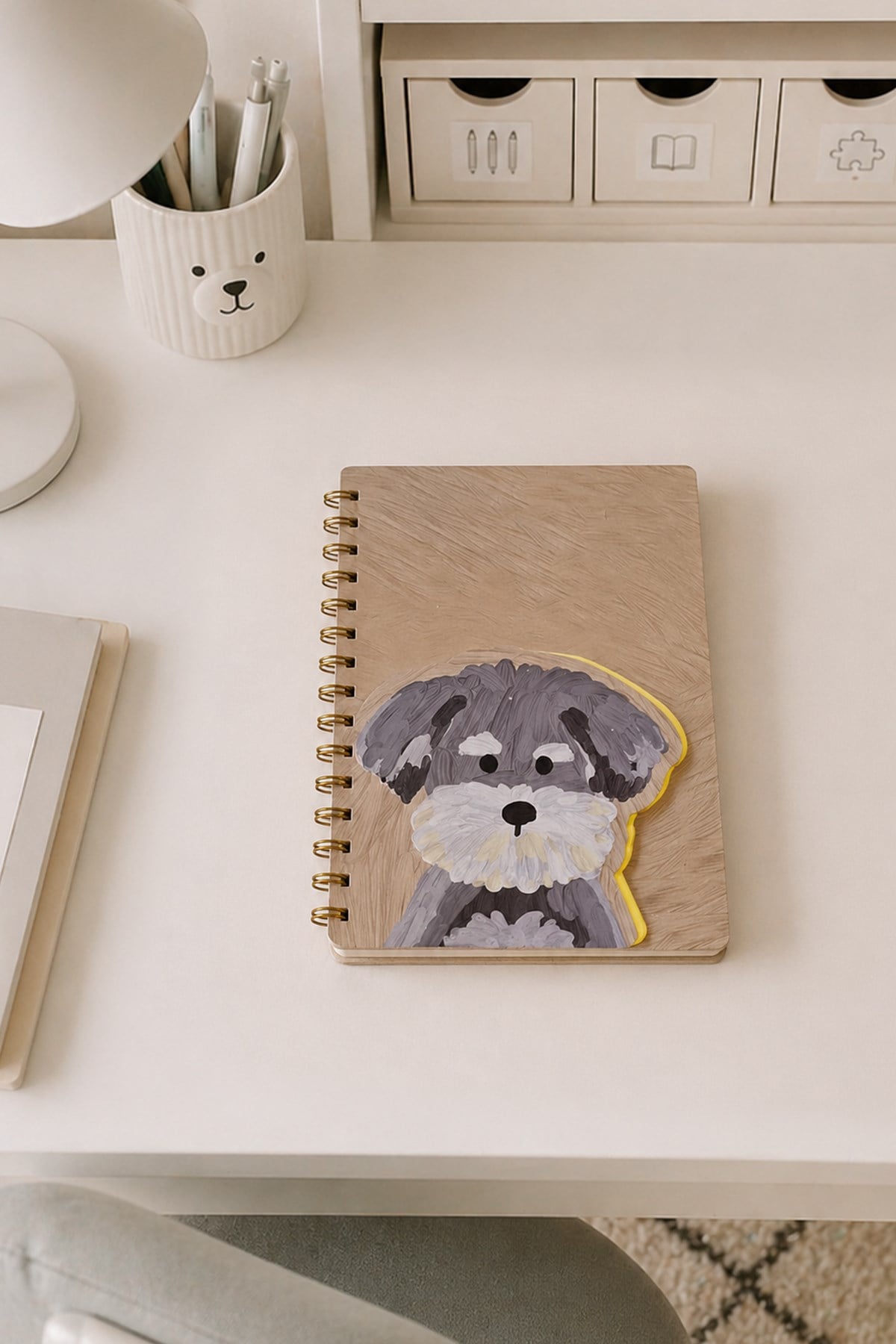 Schnauzer Tasarımlı Spiral Defter