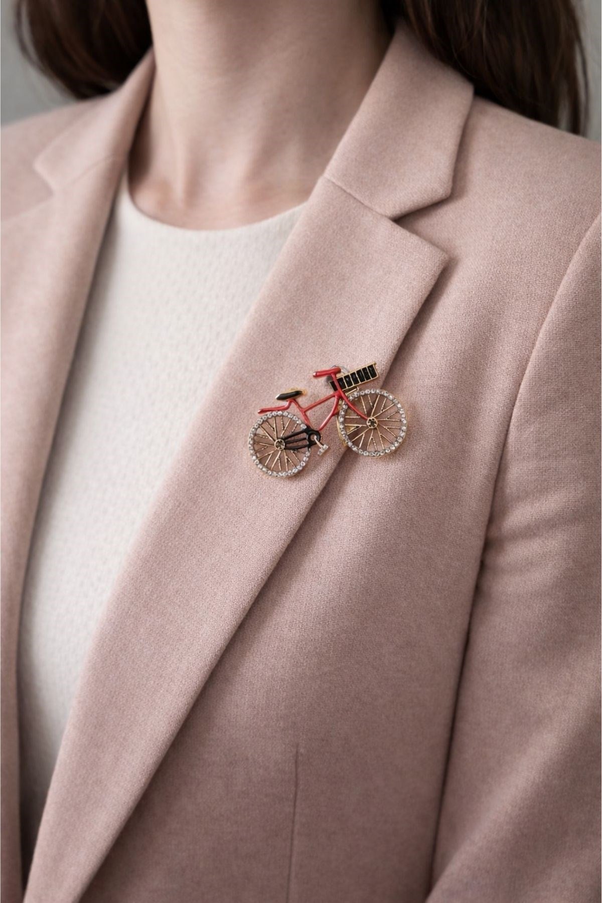 Sepetli Bisiklet Broş