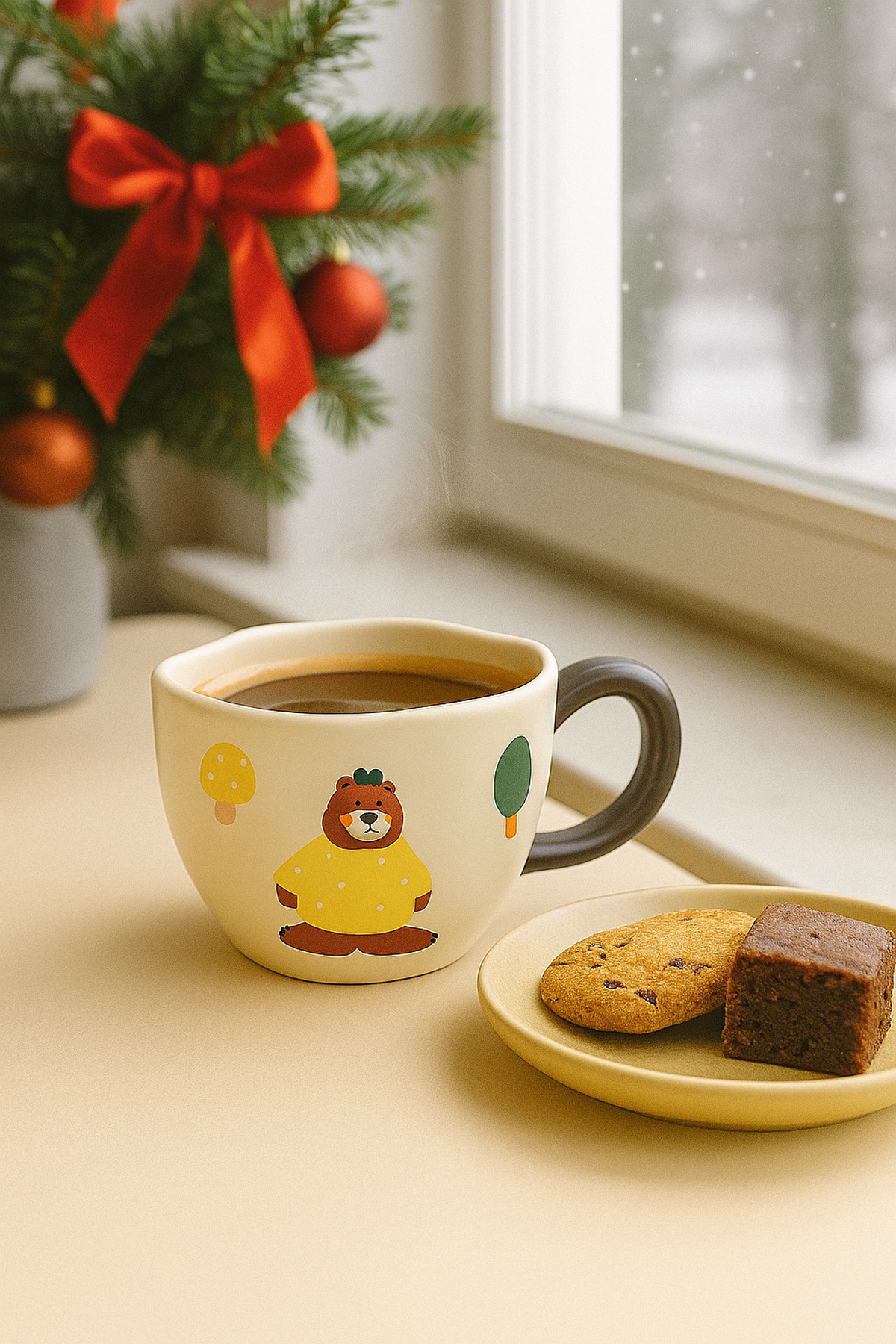 Sevimli Ayıcıklar Kulplu Fincan