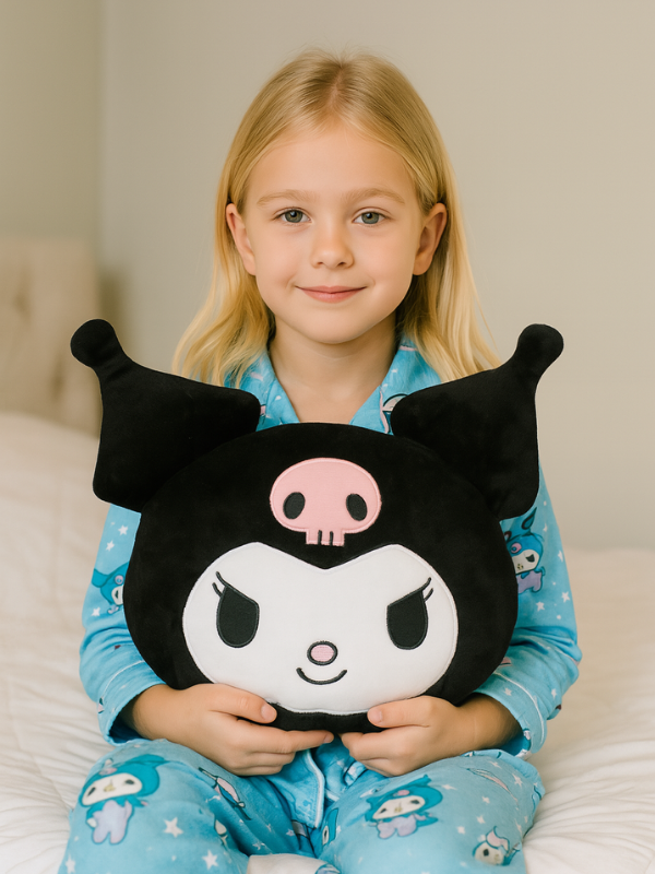 Siyah Kuromi Peluş Yastık