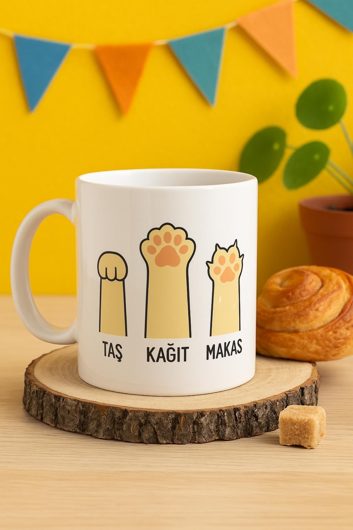 TAŞ KAĞIT MAKAS KEDiCİK BARDAK