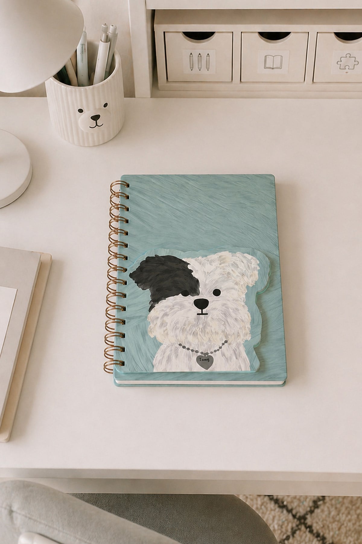 Terrier Tasarımlı Spiral Defter