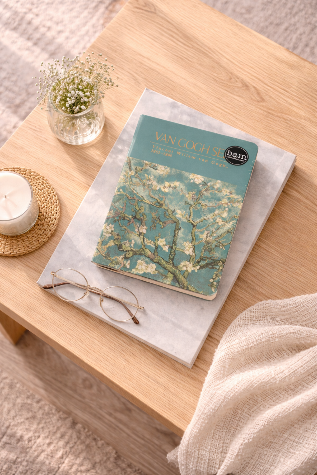 Van Gogh Badem Çiçekleri Mıknatıslı Defter