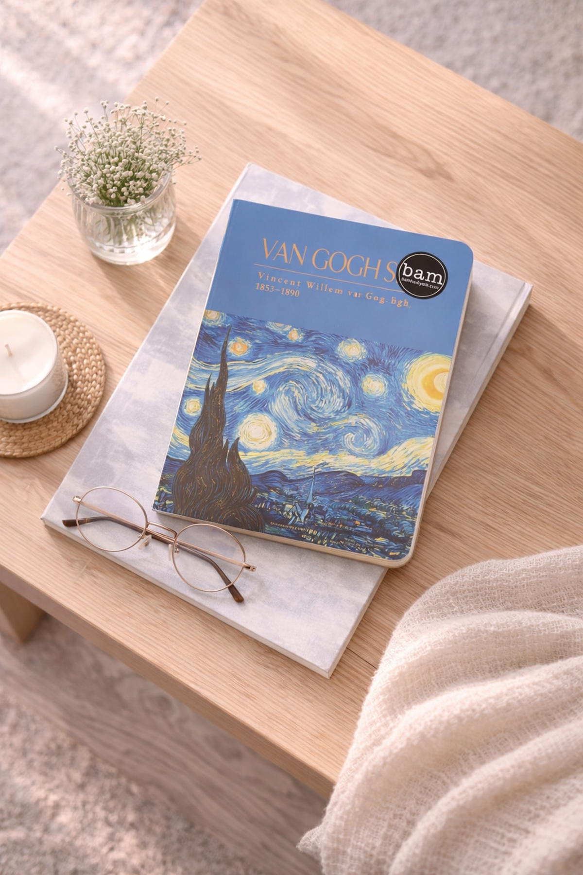 Van Gogh Yıldızlı Gece Mıknatıslı Defter