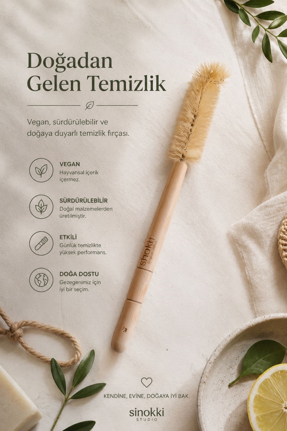 Vegan Şişe Fırçası