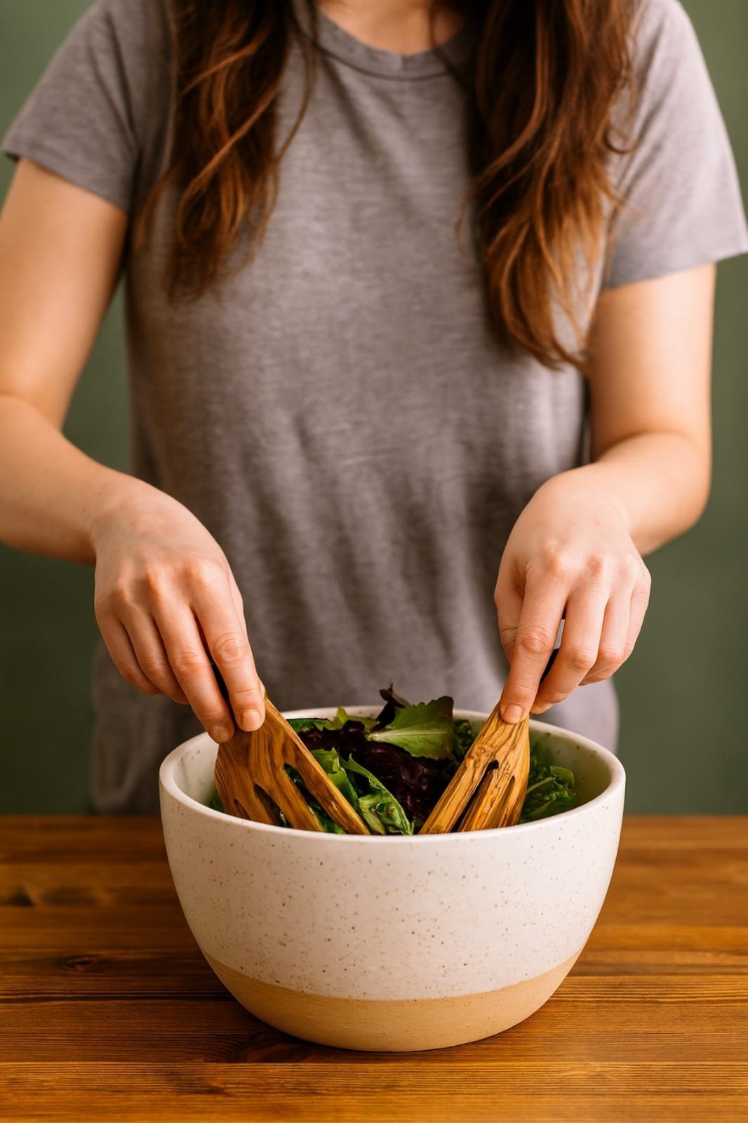 Zeytin Ağacı 2Li Salata Kaşığı