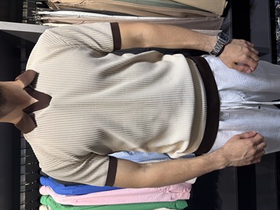 Hawking Yakalı Triko Tshirt Bej