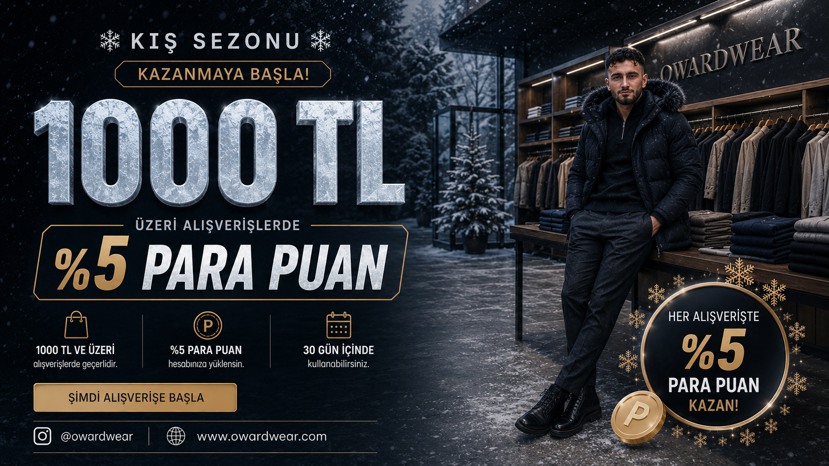 1000TL ve Üzeri Alışverişlerde %5 ParaPuan