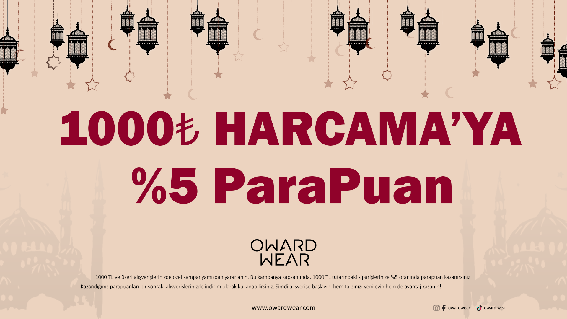 1000₺ve Üzeri Alışverişlerde %5 ParaPuan