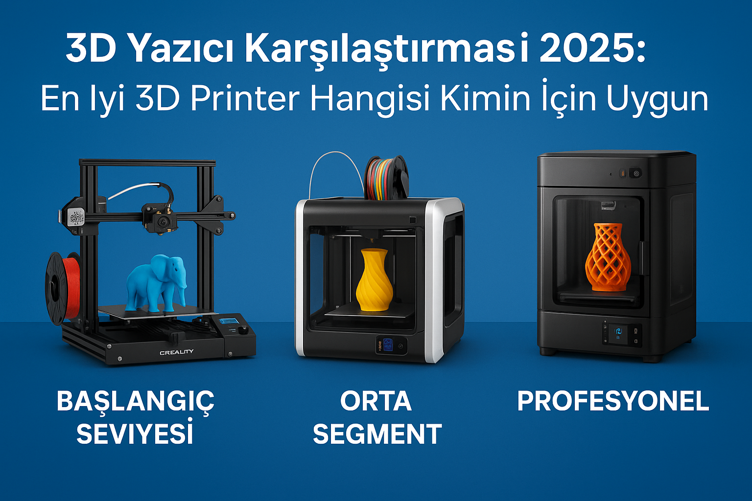 3D Yazıcı Karşılaştırması 2025