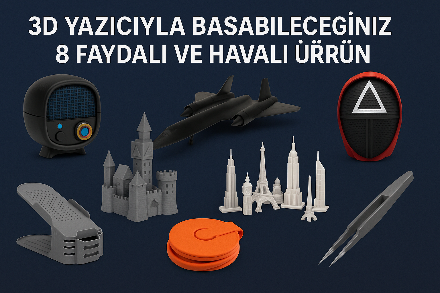 3D Yazıcıyla Basabileceğiniz 8 Faydalı ve Havalı Ürün Fikri (2025)