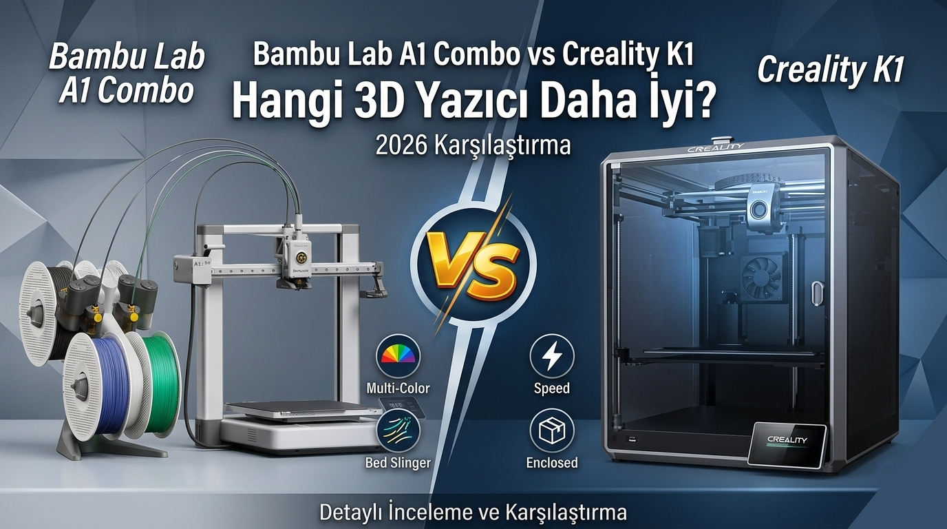 Bambu Lab A1 Combo vs Creality K1C: Hangisi Daha İyi? 2026