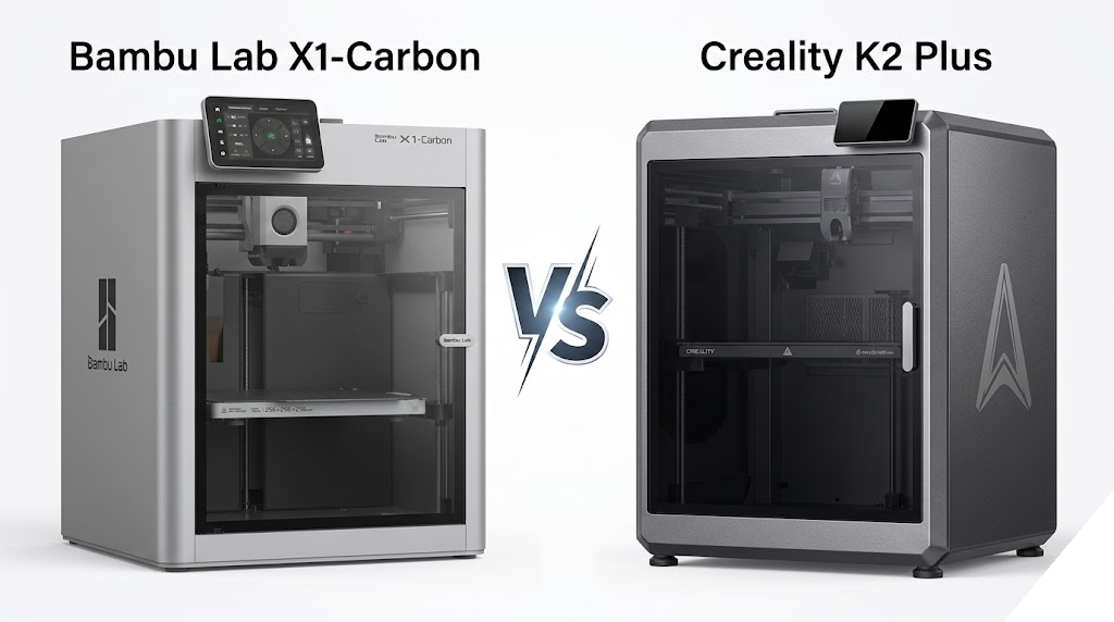Bambu Lab X1 Carbon vs Creality K2 Plus: Premium Savaş 2026