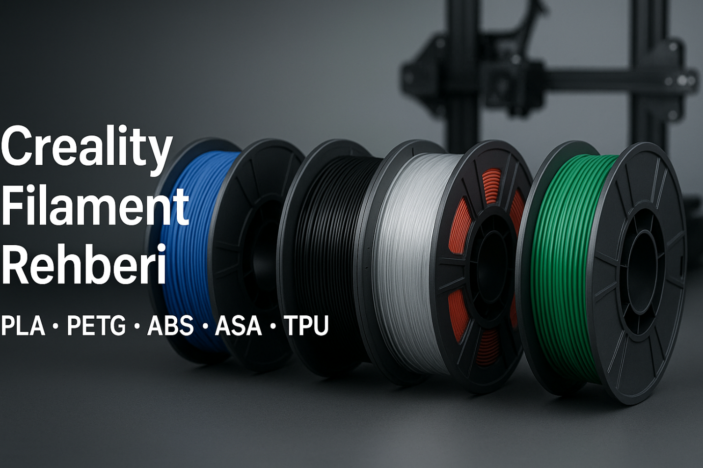 petg, pla, hyper, creality filament çeşitleri