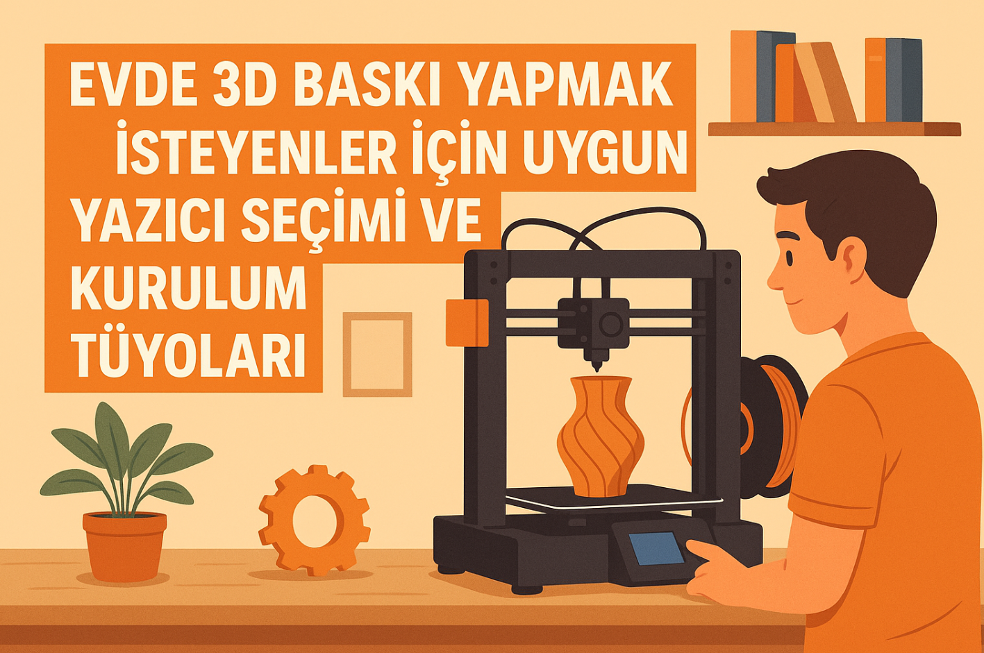 evde 3d yazici ile baskı