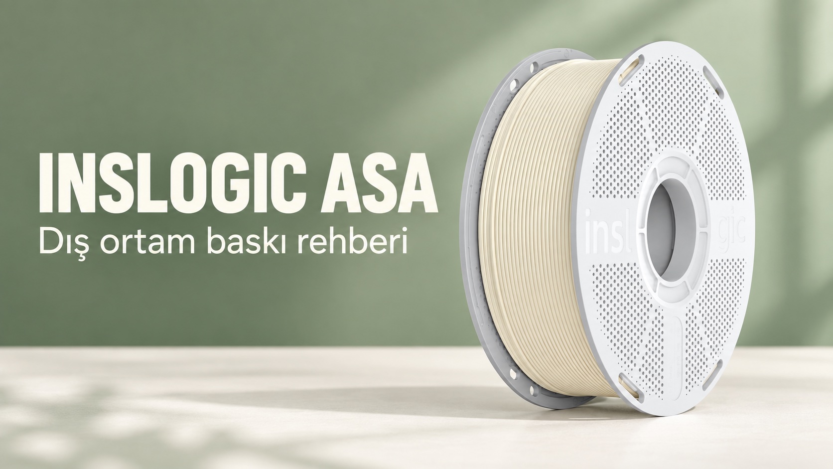 Inslogic ASA — beyaz filament, dış ortam baskı rehberi