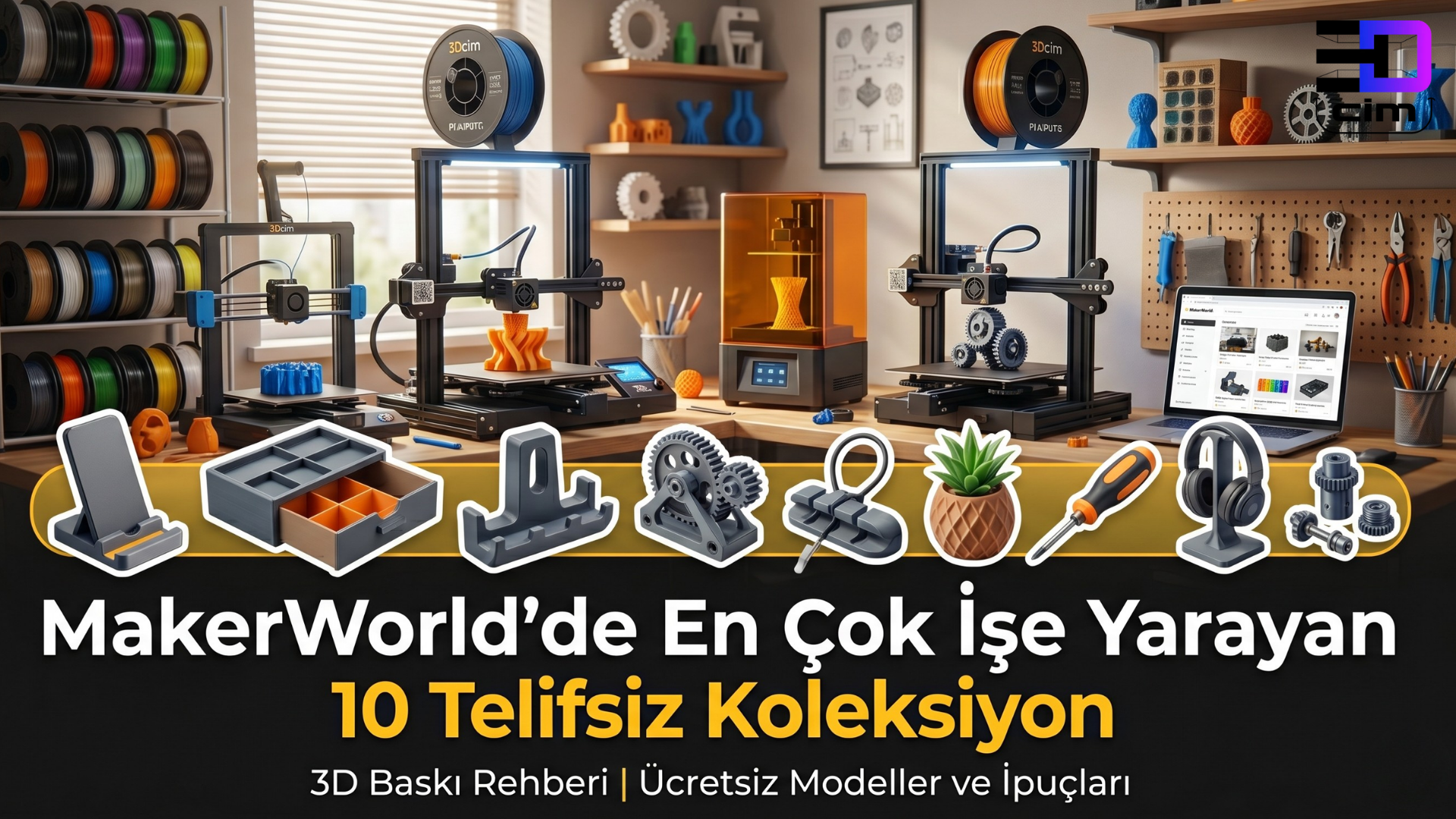 MakerWorld'de En Çok İşe Yarayan 10 Koleksiyon | 3D Baskı Rehberi | 3Dcim