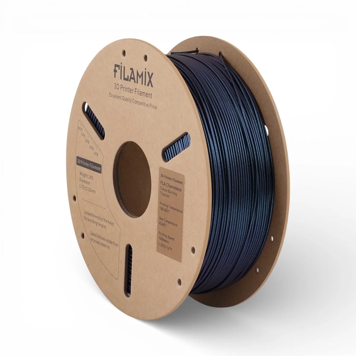 Filamix PLA Chameleon Burning Titanium Filament 1.75mm 1 Kg