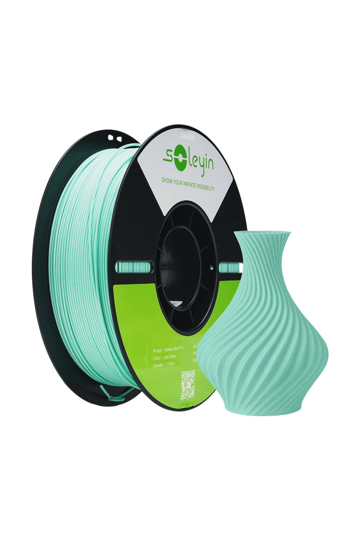 Soleyin Ultra PLA Açık yeşil 1.75 mm 1 Kg