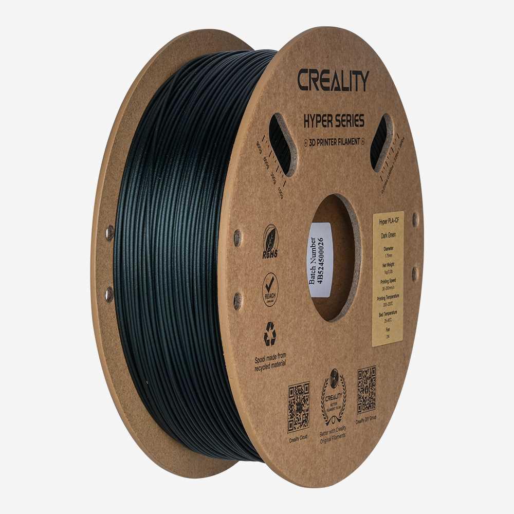 Creality Hyper PLA CF Dark Green Filament 1.75mm 1 Kg