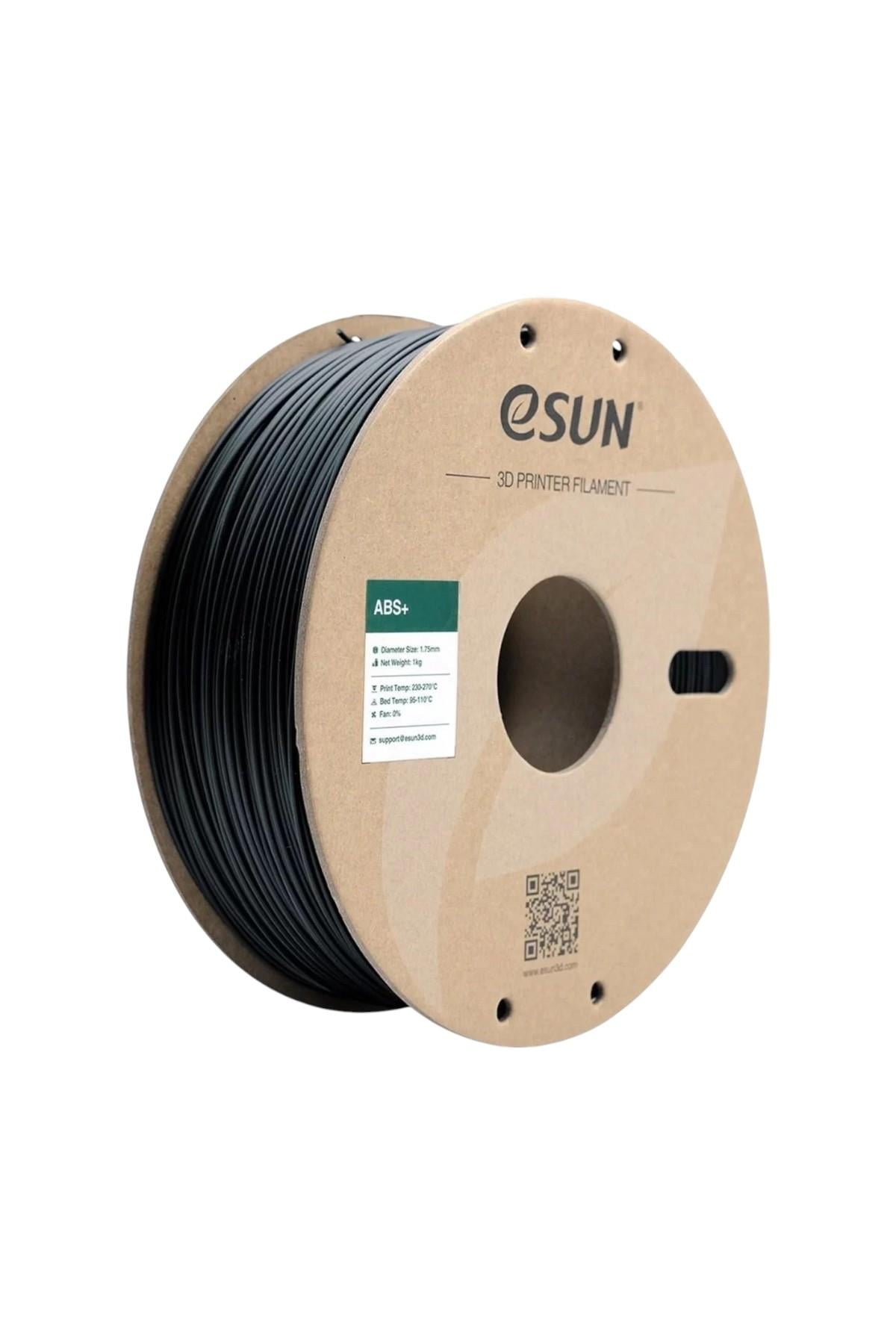eSUN ABS+ Siyah Filament 1.75mm 1kg