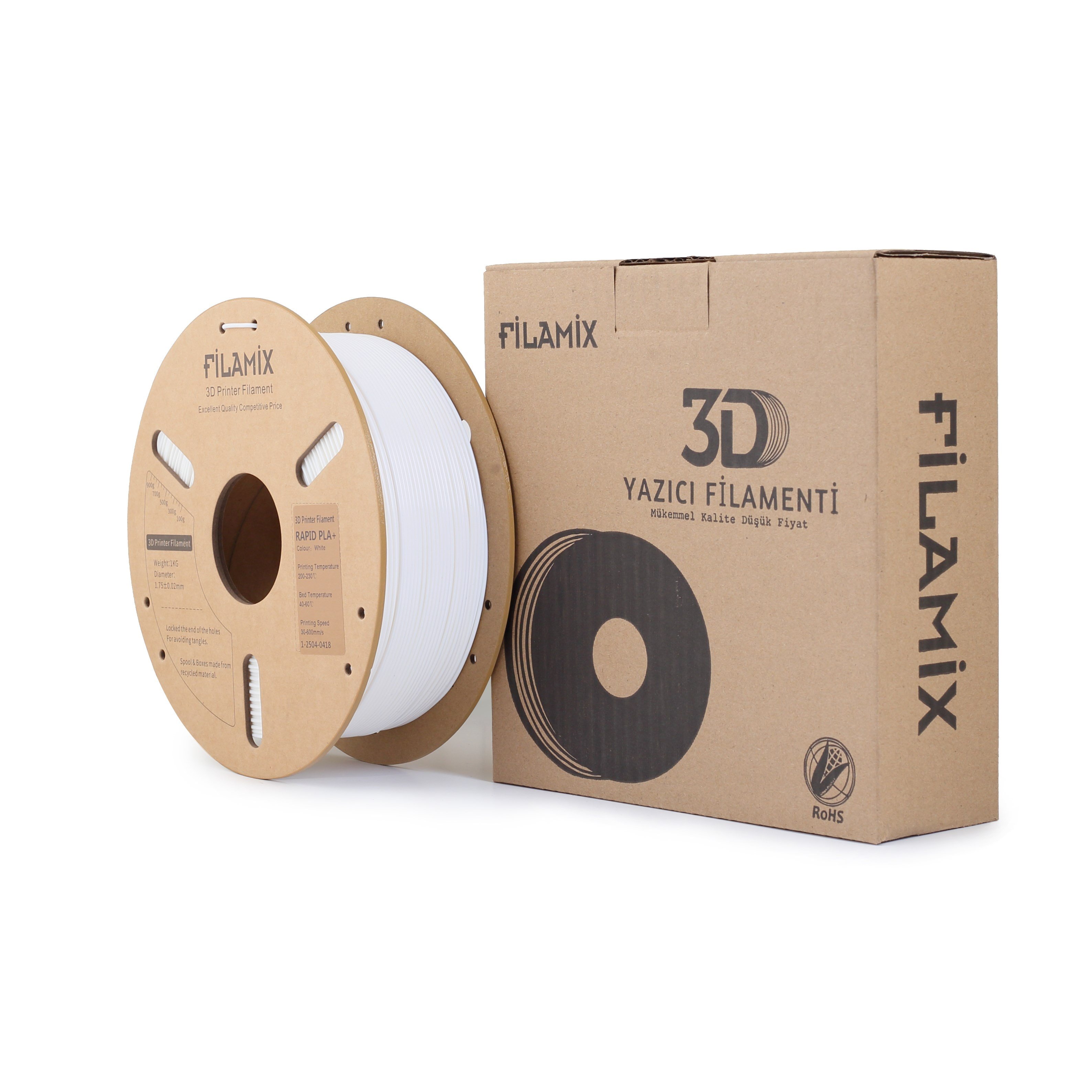 Filamix Hyper Speed PLA+ Beyaz Filament 1.75mm 1 Kg