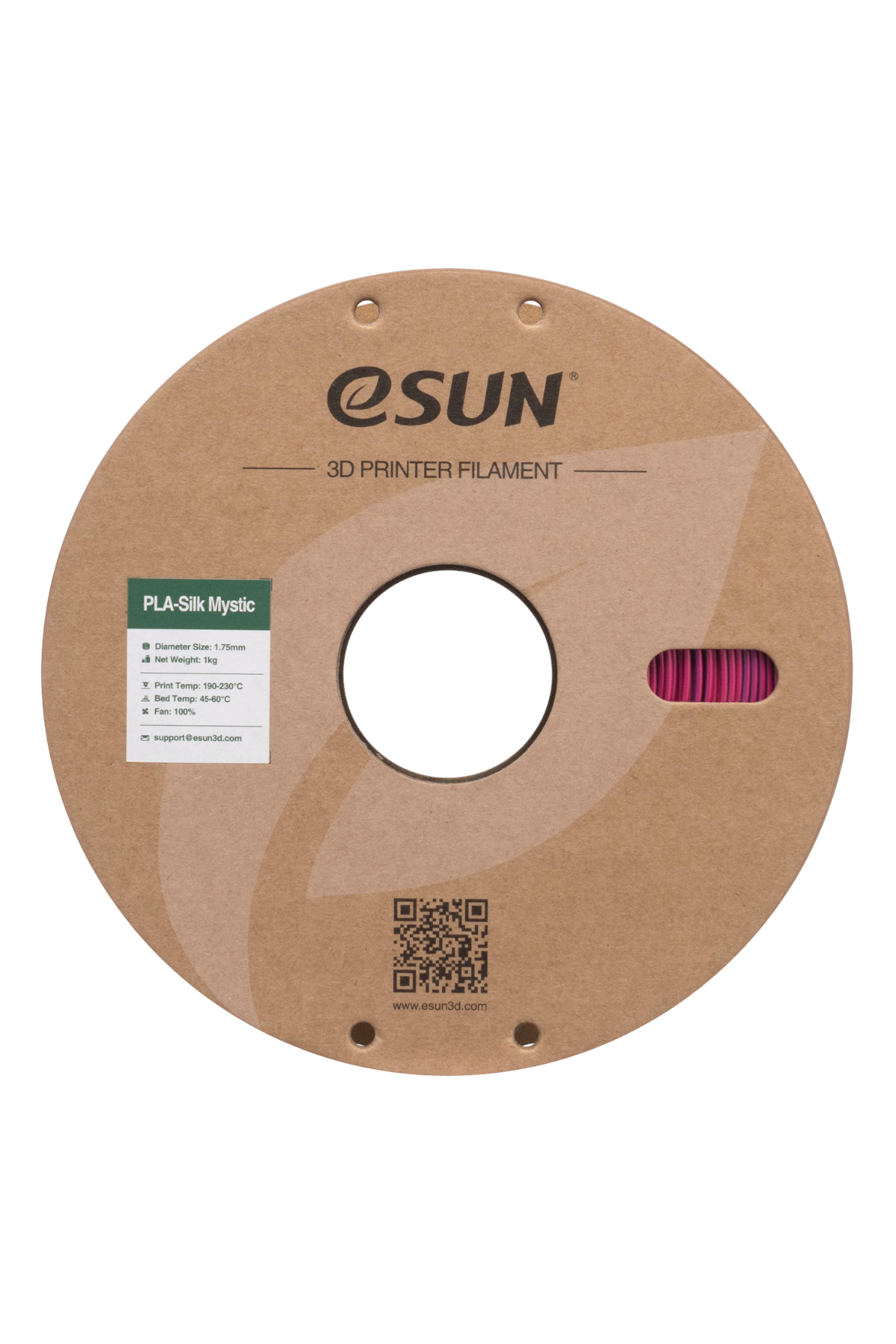 eSun PLA-Silk Mystic Kırmızı Altın Mor Filament 1.75mm 1 Kg